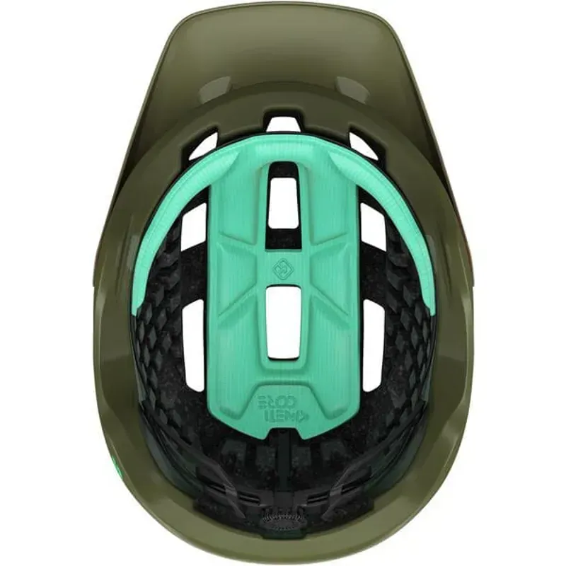Lazer Coyote KinetiCore Helmet in Orange/Green-4