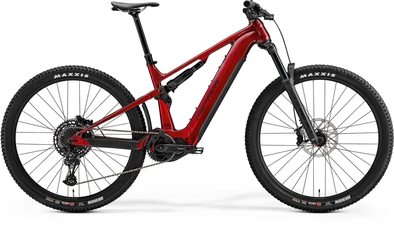 Merida eOne-Forty 675 Electric Mountain Bike In Red/Black