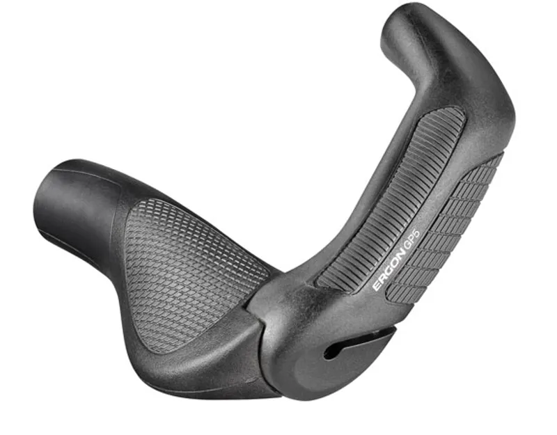 Ergon GP5 210mm Composite Small Bar End Grips in Black/Gray