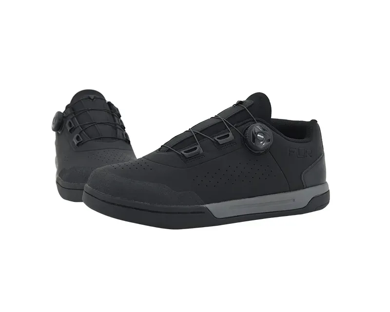 FLR Congo Pro Leather Flat Line Dial Shoes in Black-5