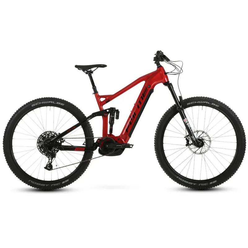 Forme Black Rocks FSE 29 Electric Mountain Bike in Red