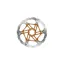 Hope Floating Disc 220mm 6-Bolt Float Rotor in Orange