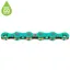 KMC X12 126-link Waxed Chain in Aurora Green