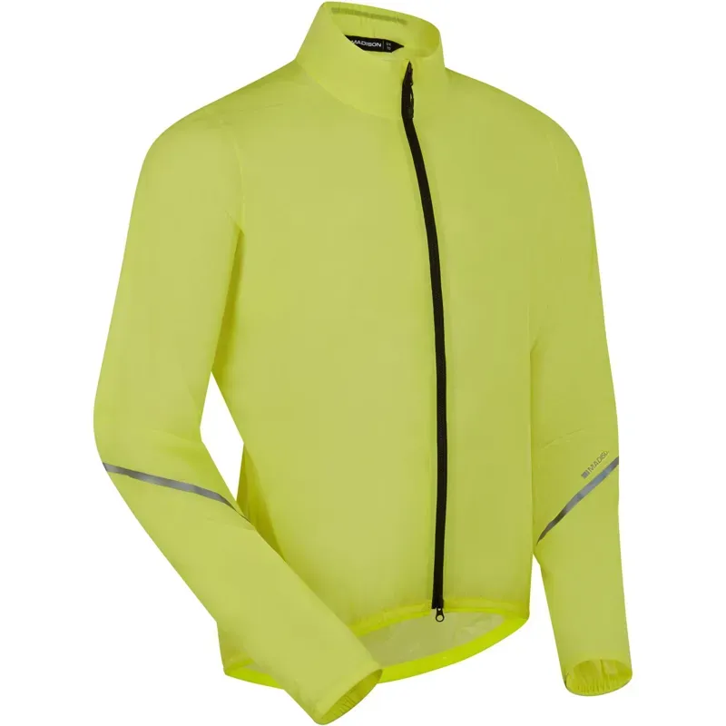 Madison Flux 2L Ultra Packable Waterproof Jacket in Hi-Viz Yellow-1