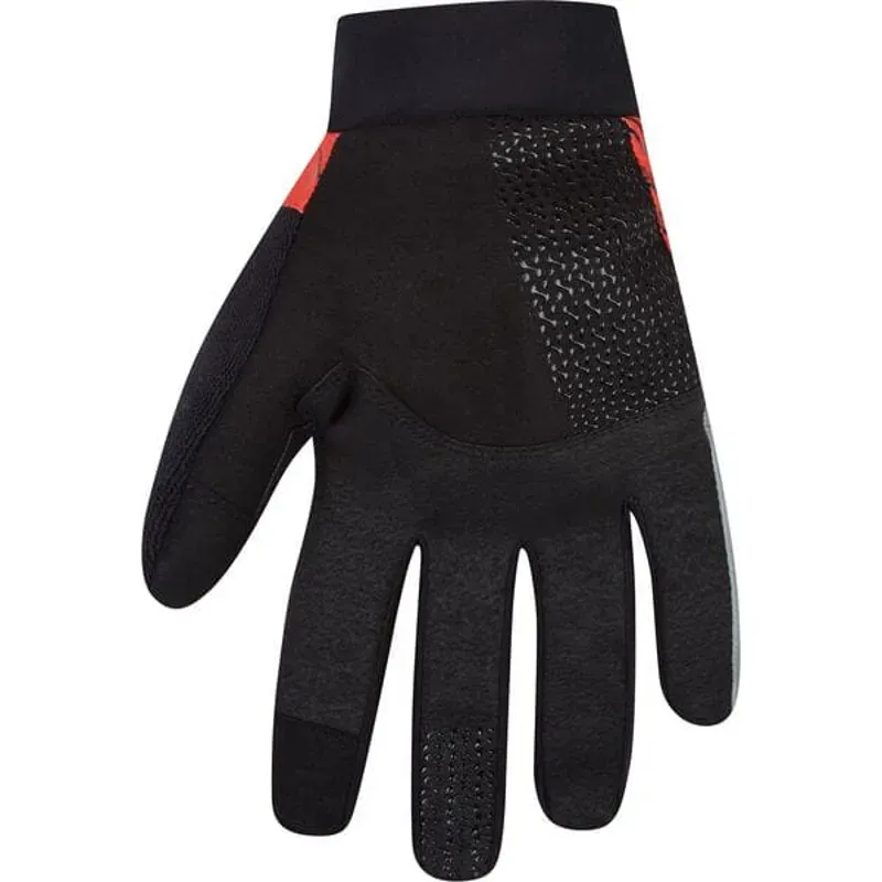 Madison Flux Waterproof Trail Gloves In Magma Red-1