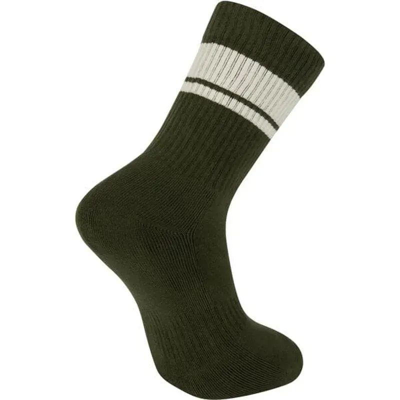 Madison Socks Roam Crew in Green-1
