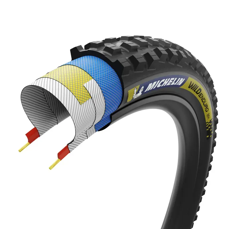Michelin Wild Enduro MH Racing Line Tyre Blue/Yellow-1