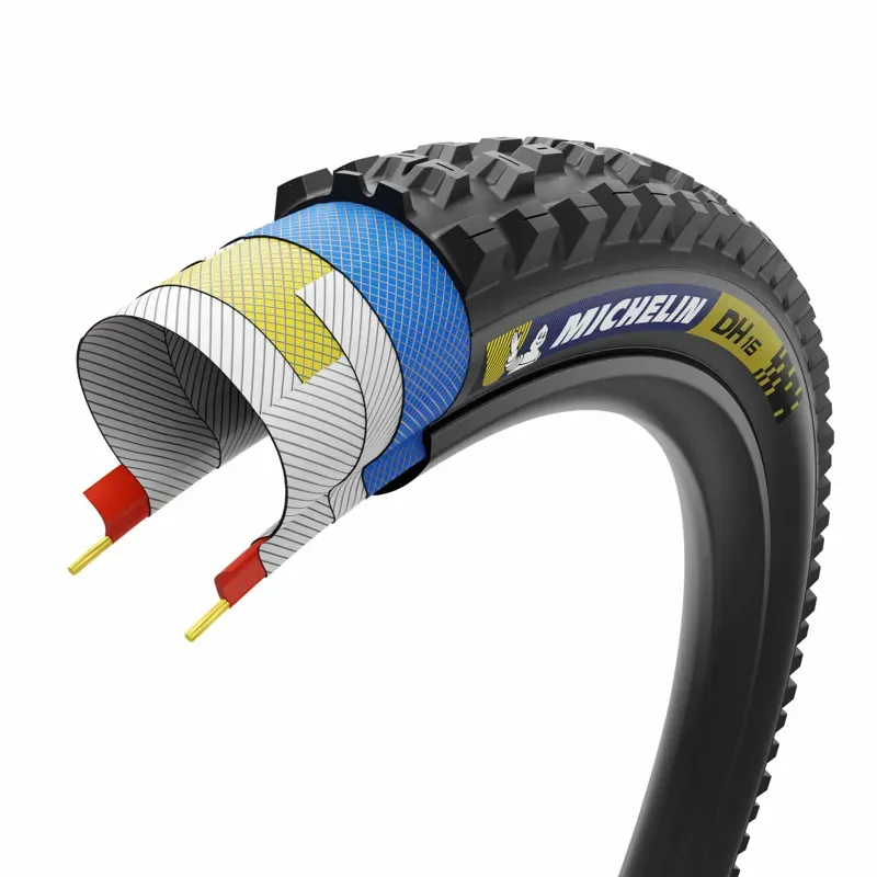 Michelin DH16 Racing Line Tyre Blue/Yellow-1