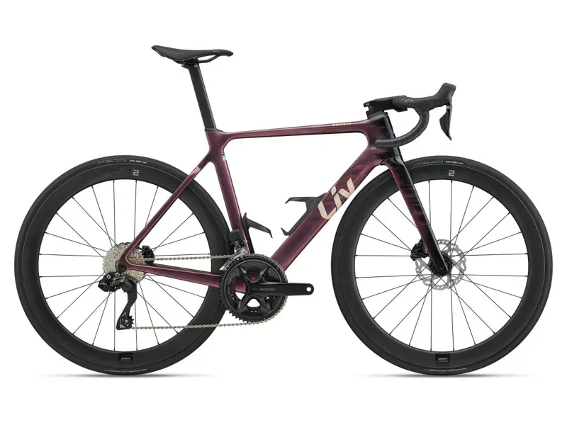 Liv EnviLiv Advanced Road Race Bike In Gloss Mechanic Rose