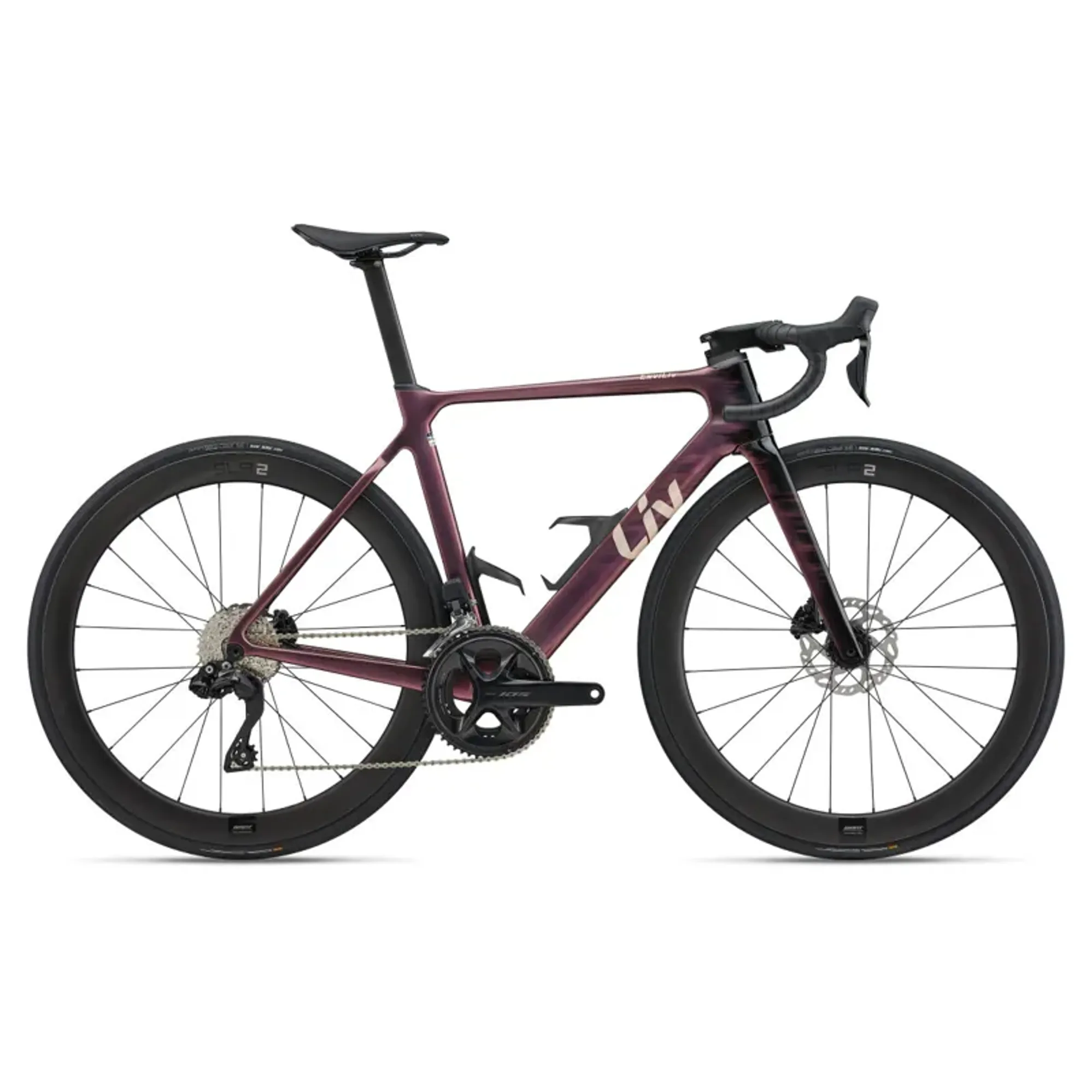 Liv EnviLiv Advanced Road Race Bike In Gloss Mechanic Rose