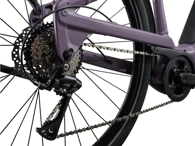 Liv Allure E+ 2 25km/h eHybrid Bike in Moonberry-1