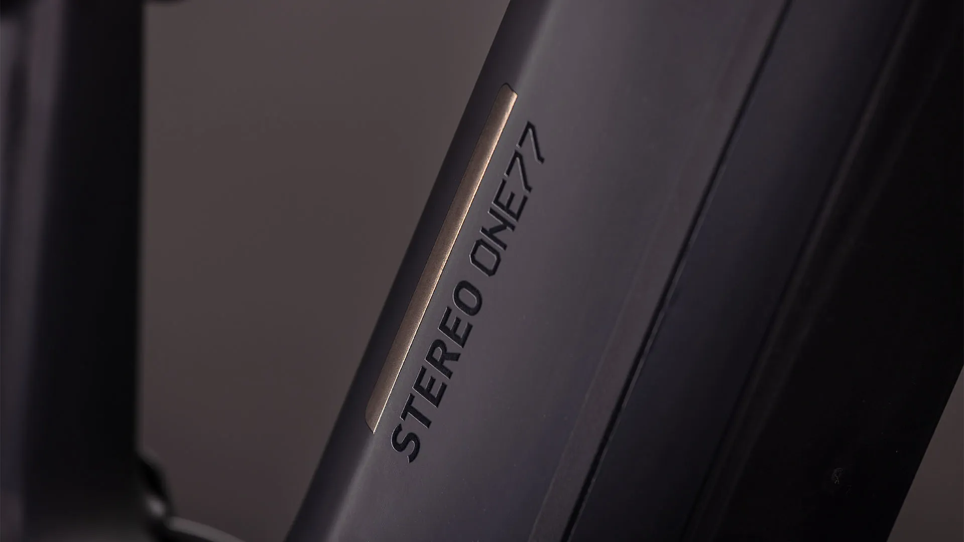 Cube Stereo One77 ascending a mountain path