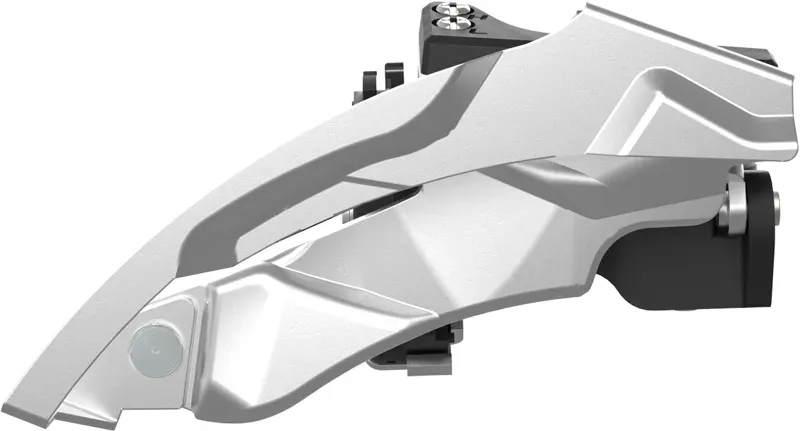 Sunrace and Sturmey Archer FDM924  3 X 9 Speed Front Derailleur in Silver