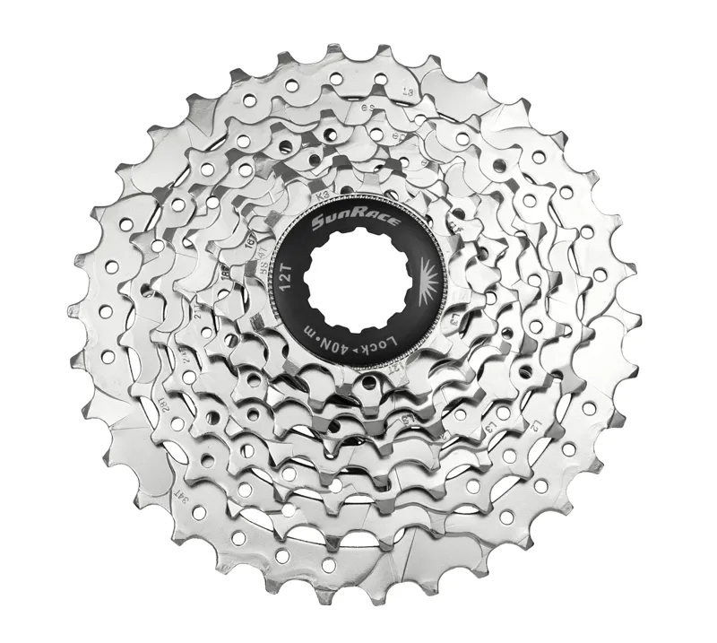 Sunrace and Sturmey Archer 11-32t 8 Speed MTB Cassette in Silver