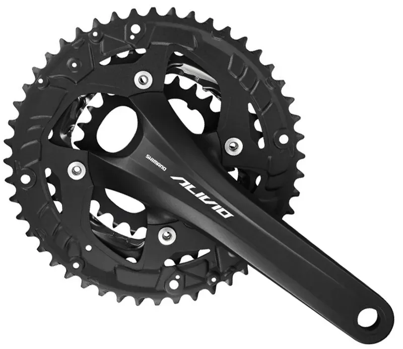 Shimano FT-T4060 Alivio 22-32-44-tooth 2-piece Chainset in Black