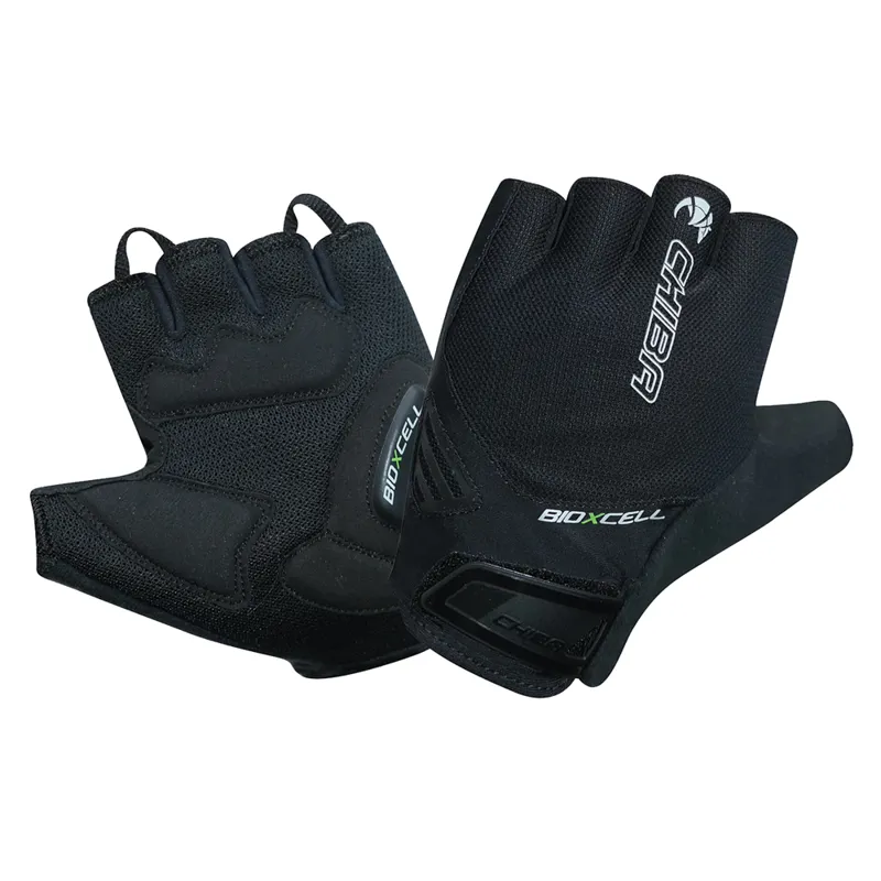 Chiba Air Plus Line Mitt Black/Neon Large Mountain Bike Cycling Gloves 