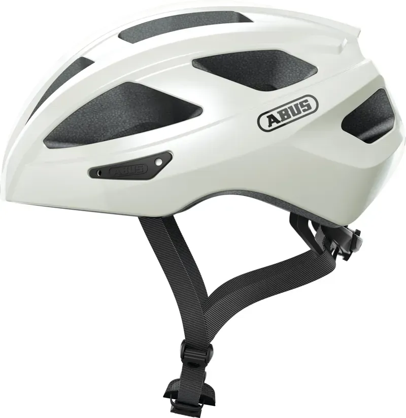 ABUS Macator Road Helmet In Pearl White