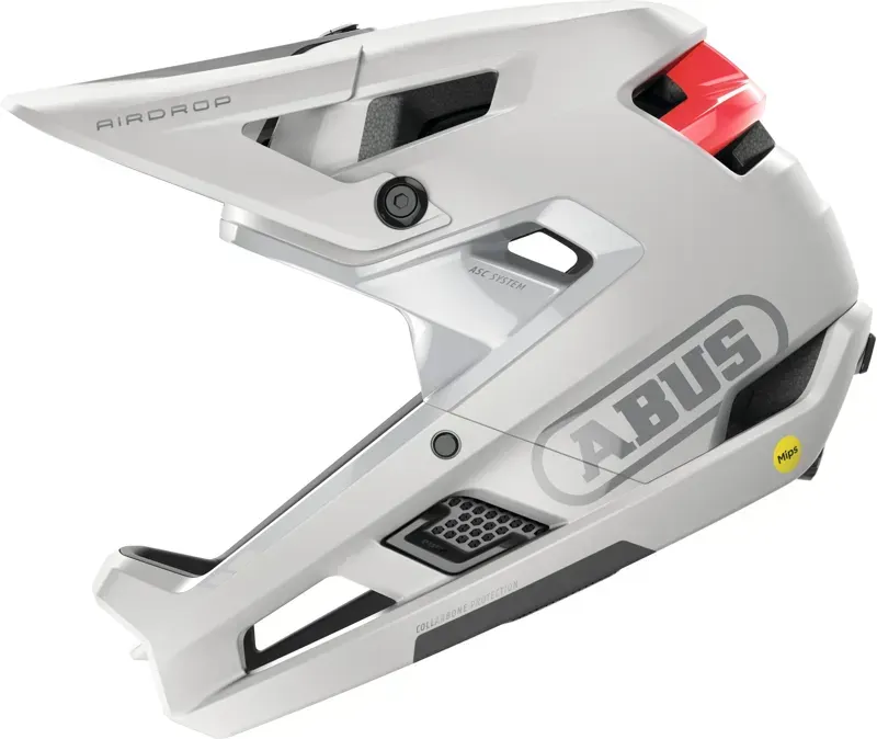 Abus AirDrop MIPS MTB Full Face Elite Helmet in Polar White