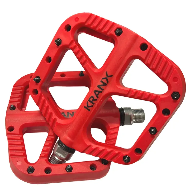 KranX Trail Bright Platform Pedal RED