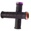 KranX Bite Luxe MTB Lock-On Grips in Black/Oil Slick