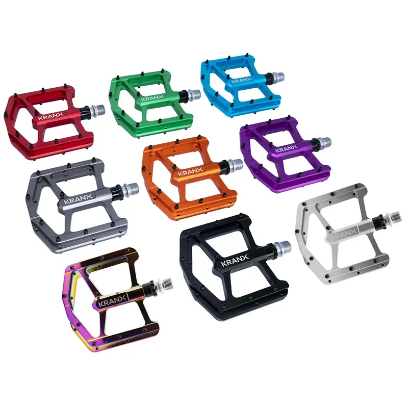KranX Trail Luxe 9/16-inch Sealed Brng. Al. Platform Pedals in Silver