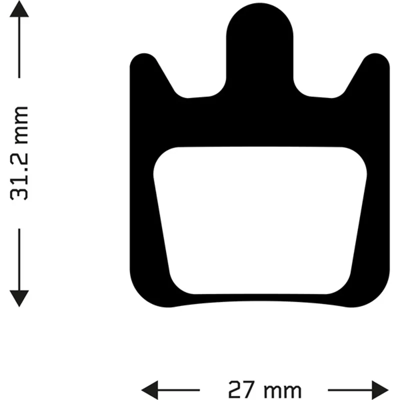 Aztec Hope Tech X2 Organic Disc Brake Pads In Black