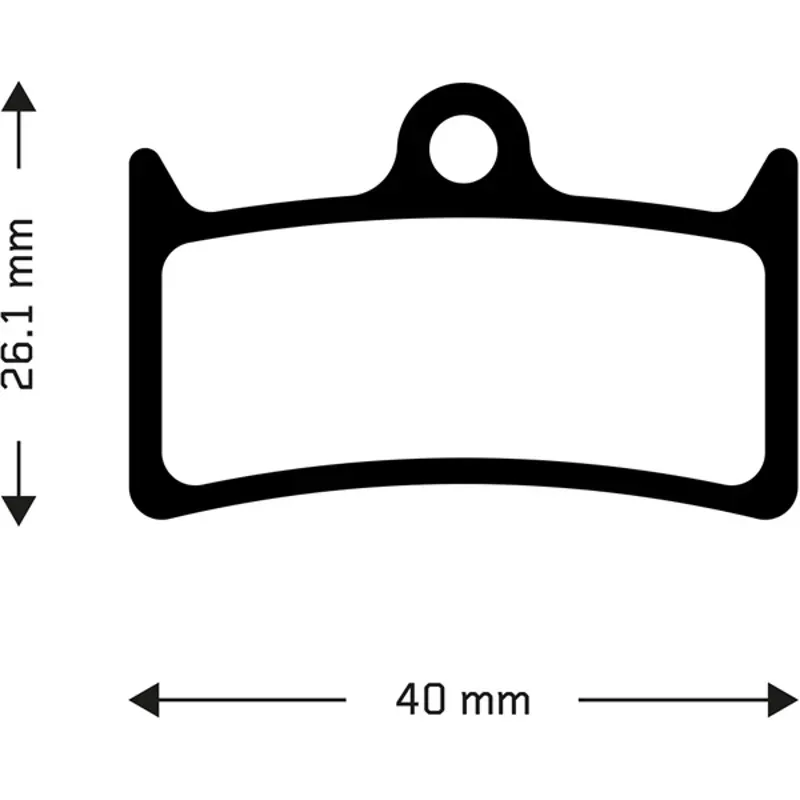 Aztec Hope V4 Sintered Disc Brake Pads In Black