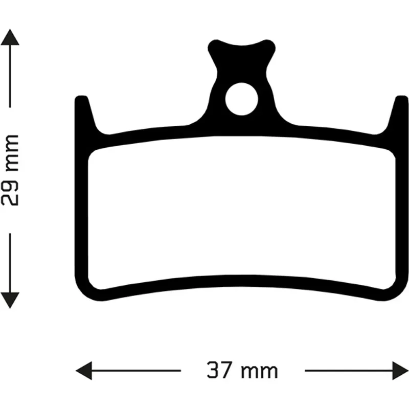 Aztec Hope E4 Sintered Disc Brake Pads in Silver
