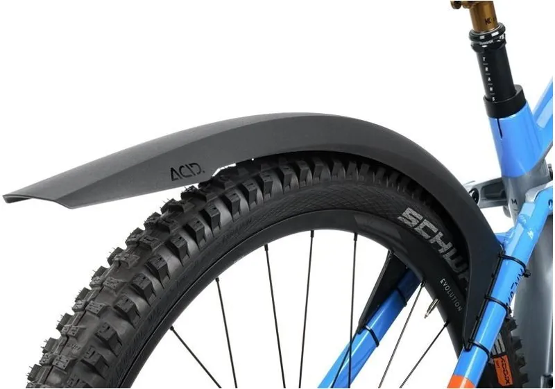 Acid Mudguard Mud Blocker Rear Long Black-3