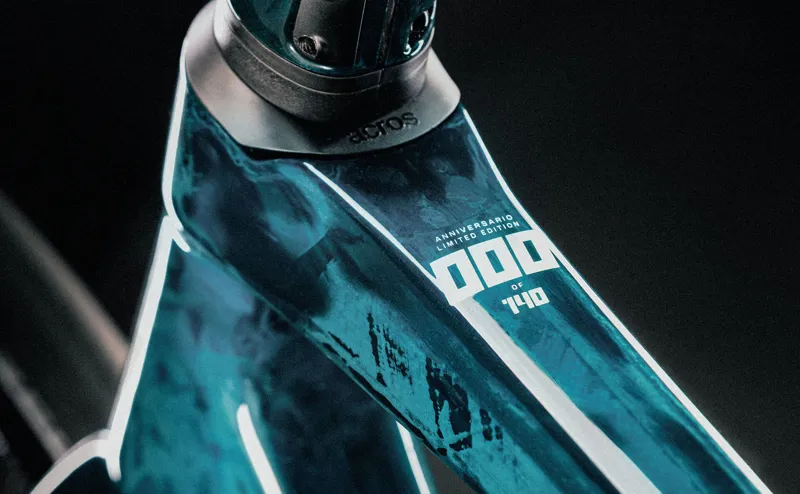 2025 Bianchi Specialissima RC 140th Durace Di2 in Inked Dark Celeste Carbon - 55cm-5