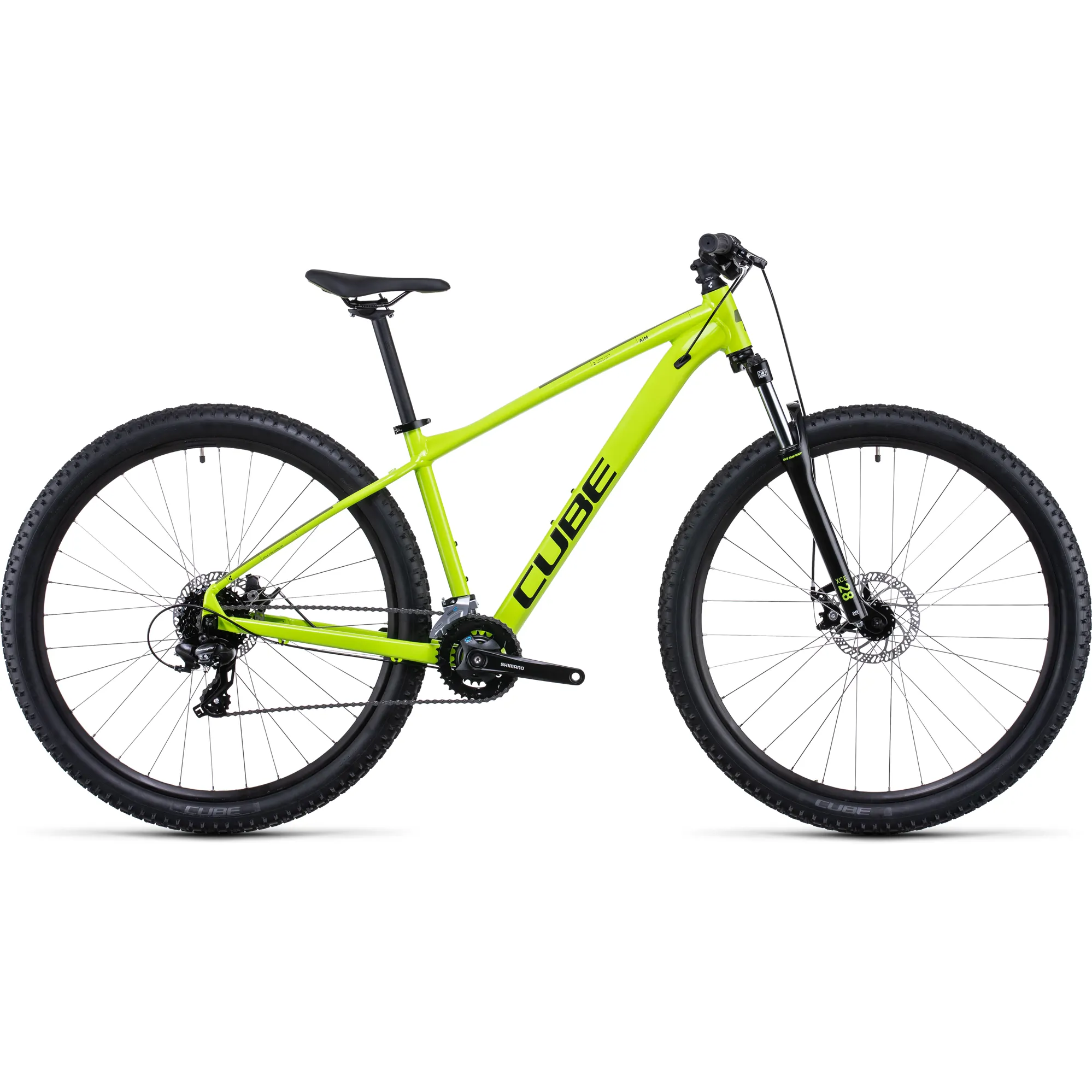 Mountain Bike Bright Green Bike Orbea MX24 Team Childs Mountain