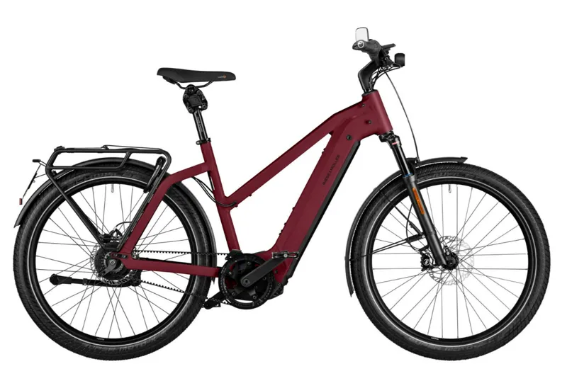 2024 RIESE and MULLER Charger4 Mixte GT Auto Kiox 750Wh Dark Red Matt 46cm