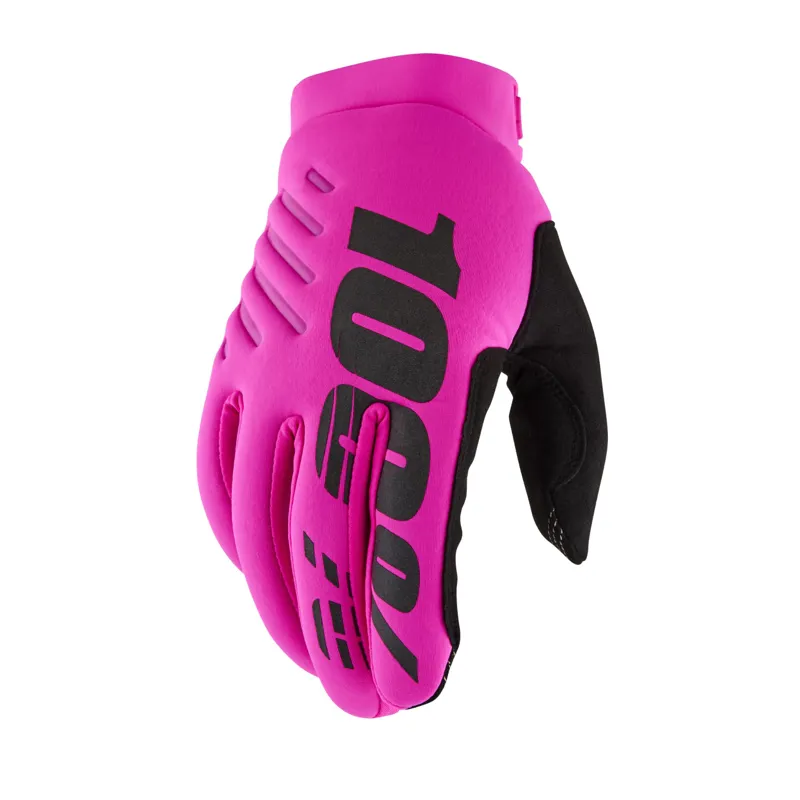 100% Brisker Cold Weather Glove Neon Pink