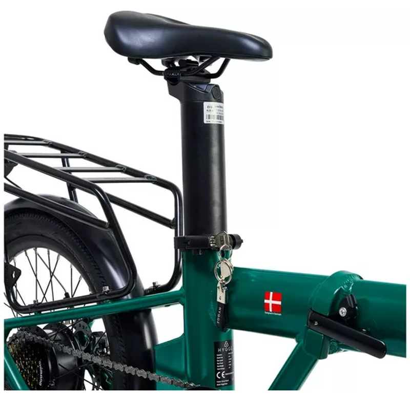 Hygge Virum Folding eBike in Red-3