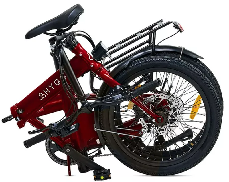Hygge Virum Folding eBike in Red-2