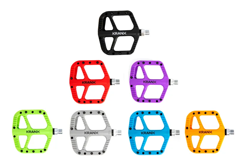 KranX Trail Bright Platform Pedal ORANGE 9/16