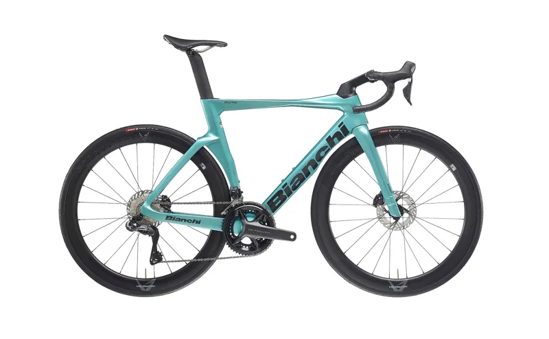 Bianchi Oltre Comp Ultegra Di2 in Celeste