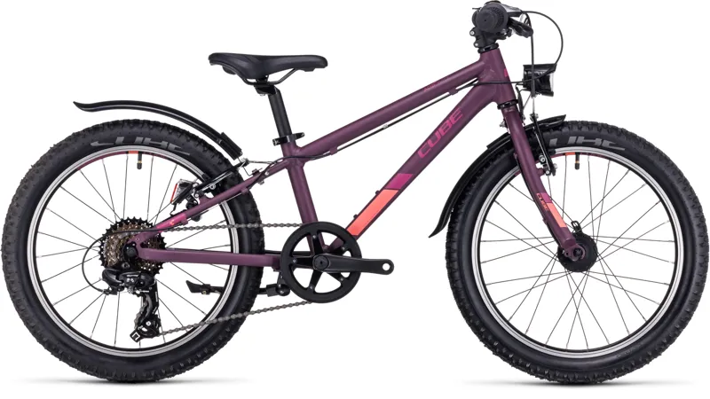 Cube Acid 200 Allroad Children's Bike in Purple/Orange