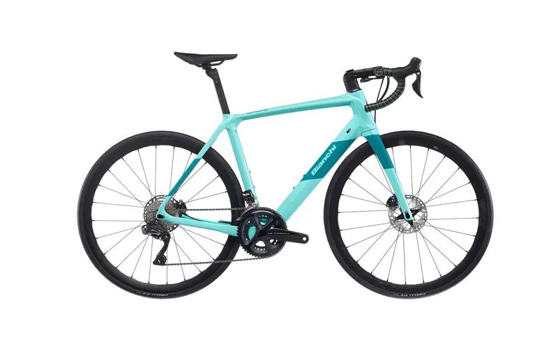 2024 Bianchi Infinito CV 105 Di2 12 Speed in Celeste