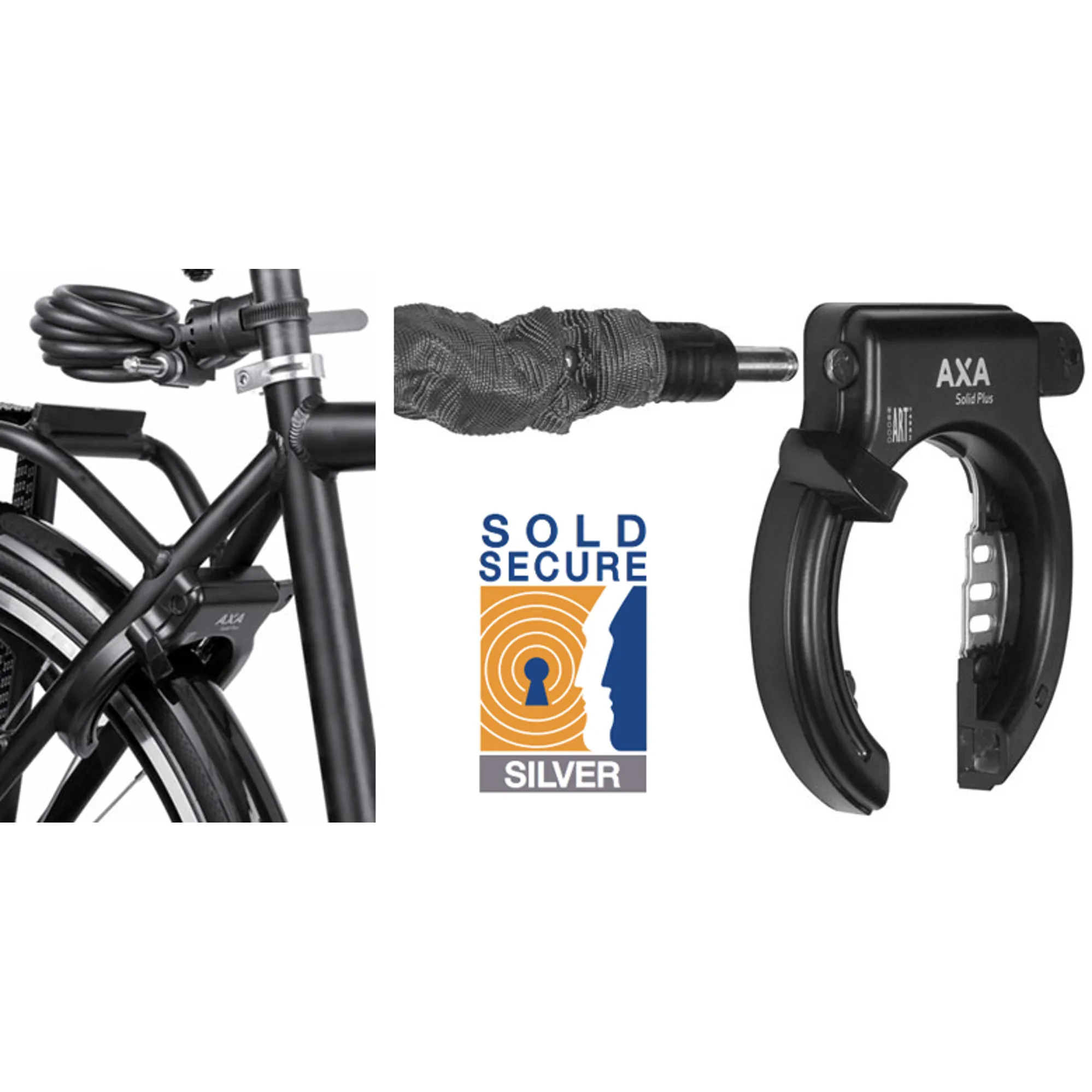 AXA Set Solid Plus Framelock and Newton Cable