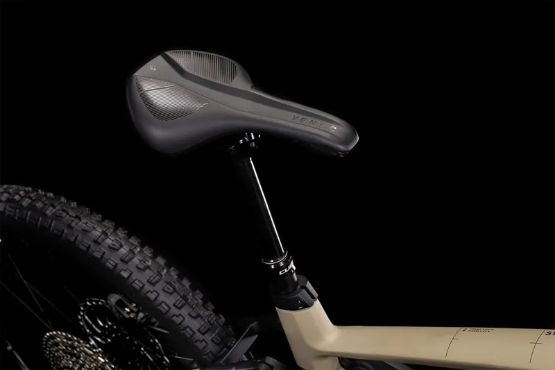 Cube Stereo Hybrid 160 HPC SL 27.5 eMountain Bike in Beige-1