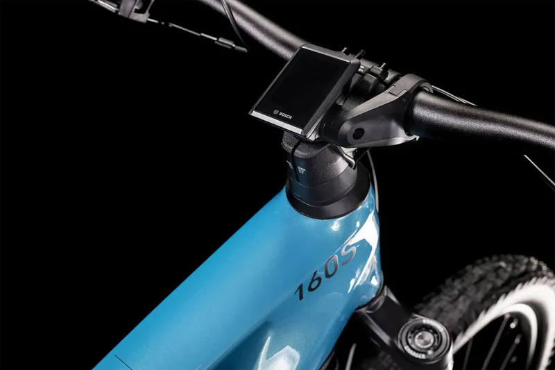 2022 Cube Stereo Hybrid 160 HPC SL 27.5 eMountain Bike in Blue-2