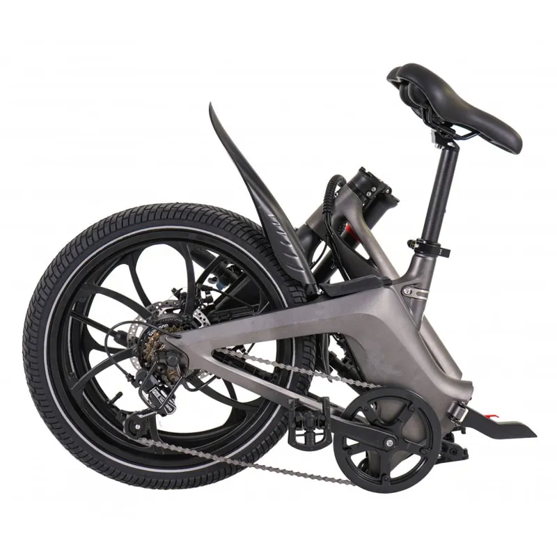 Li-Fe Flo Stealth Matt Grey Folding eBike-1