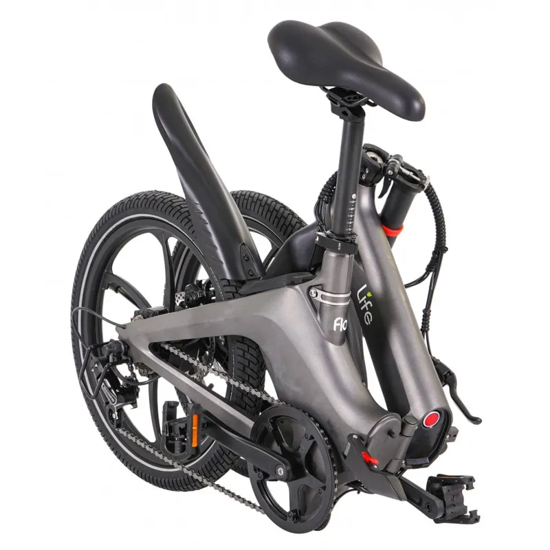 Li-Fe Flo Stealth Matt Grey Folding eBike-3