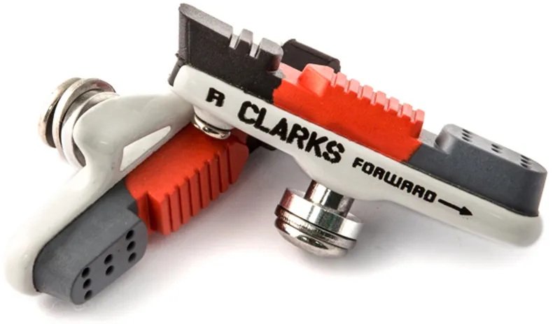 Clarks CPS240 - Road Caliper Brake Shoe and Spare Pad. Suitable For Shimano SRAM and Tektro Systems WHITE 55mm