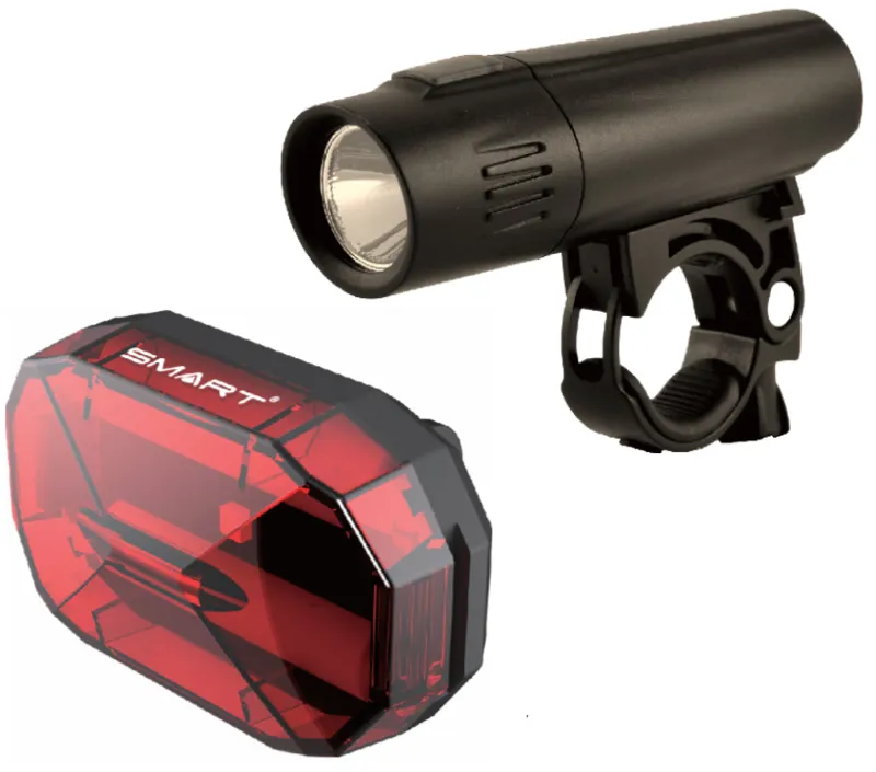 Smart Nine 80 Front Light  80 Lumens 20 LUX - Diamond - 3 LED Rear Twinset