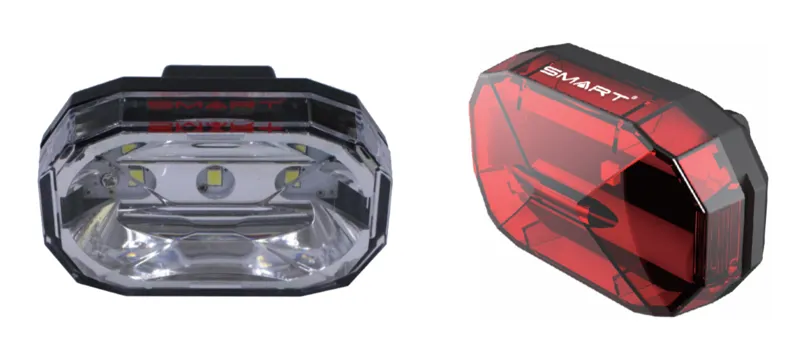 Smart Diamond - 3 White-LED Front Light / 3-LED Rear Twinset NE