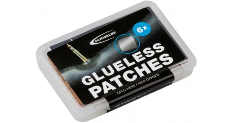 Schwalbe Glueless Patches Pack Of 6 in BLACK