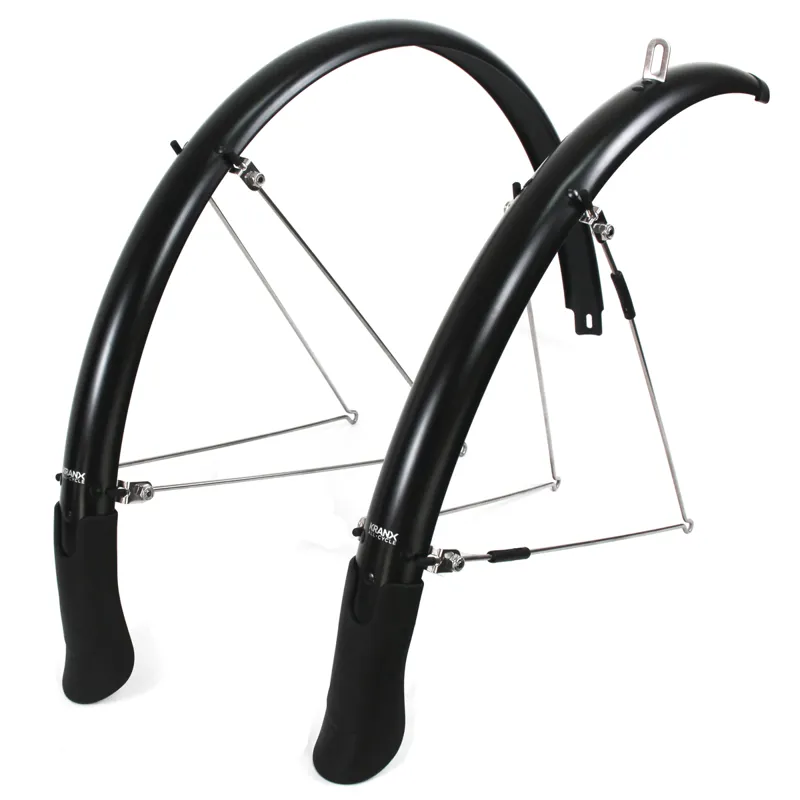 KranX FendR Pre-Assembled Full Length Mudguard 45mm BLACK