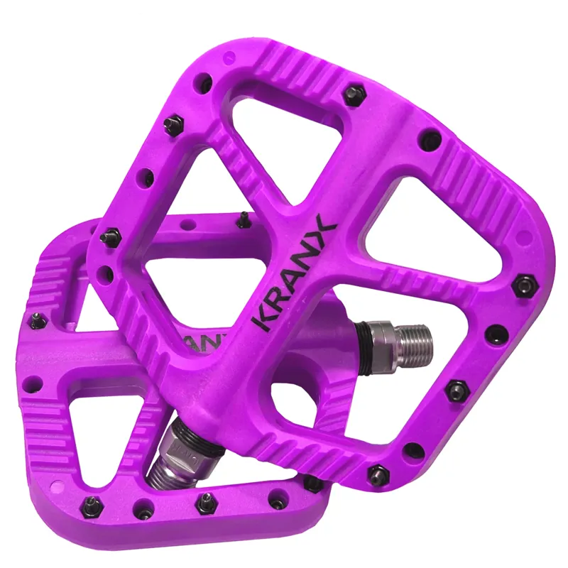 KranX Trail Bright Platform Pedal in PURPLE